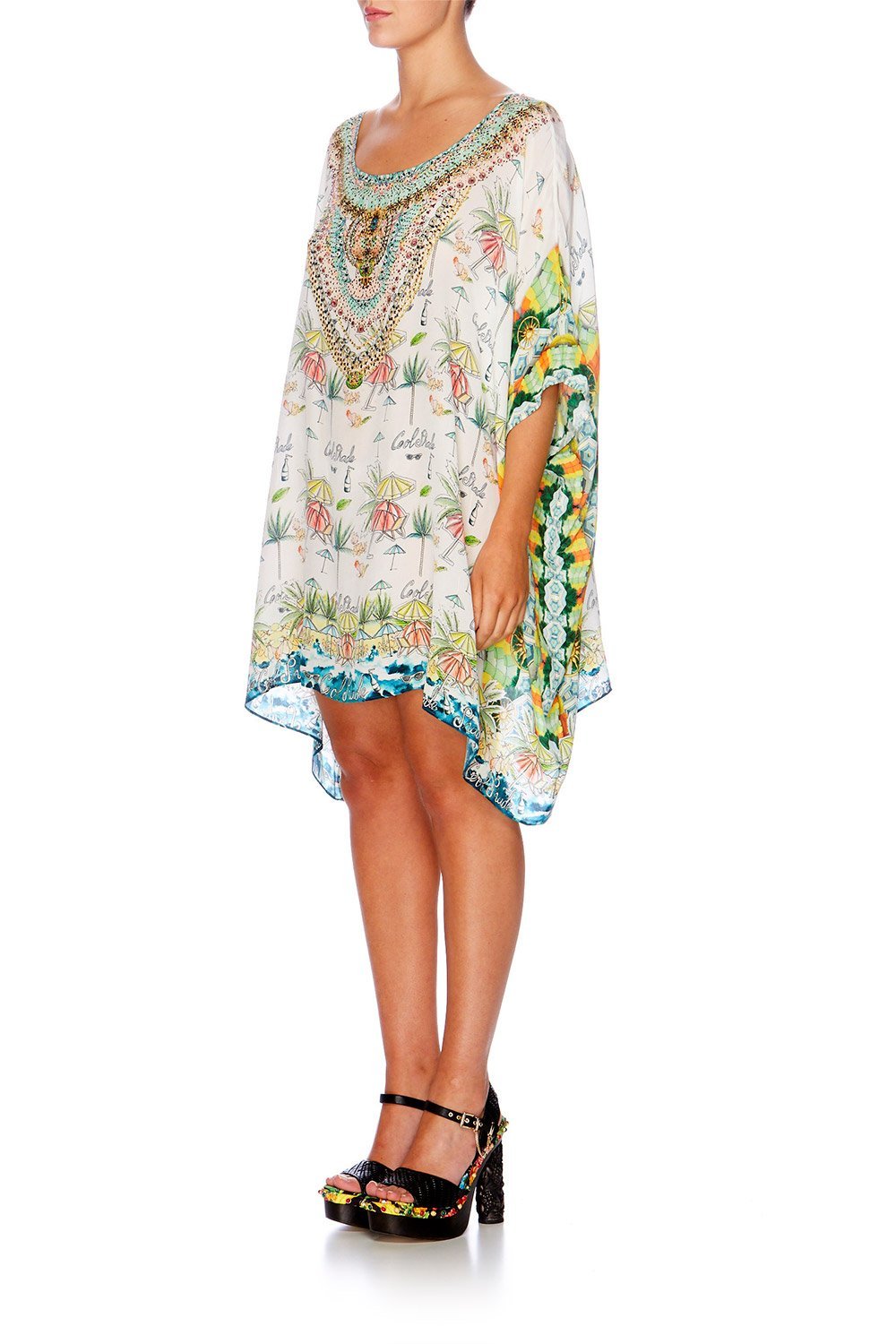 SUNDOWNERS SHORT ROUND NECK KAFTAN