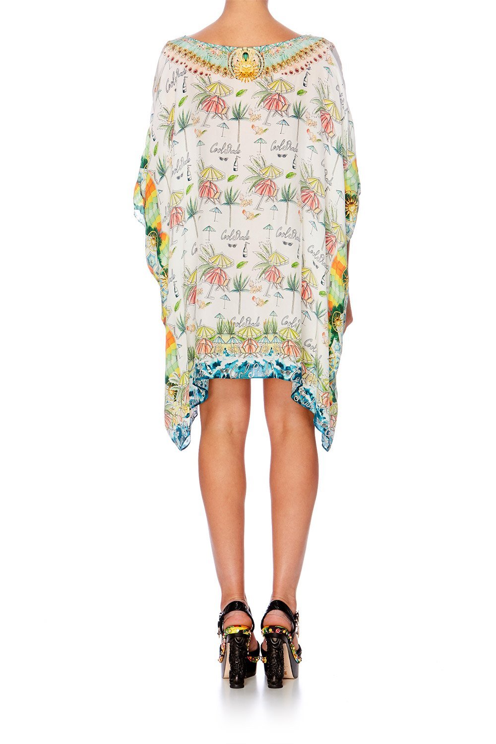 SUNDOWNERS SHORT ROUND NECK KAFTAN