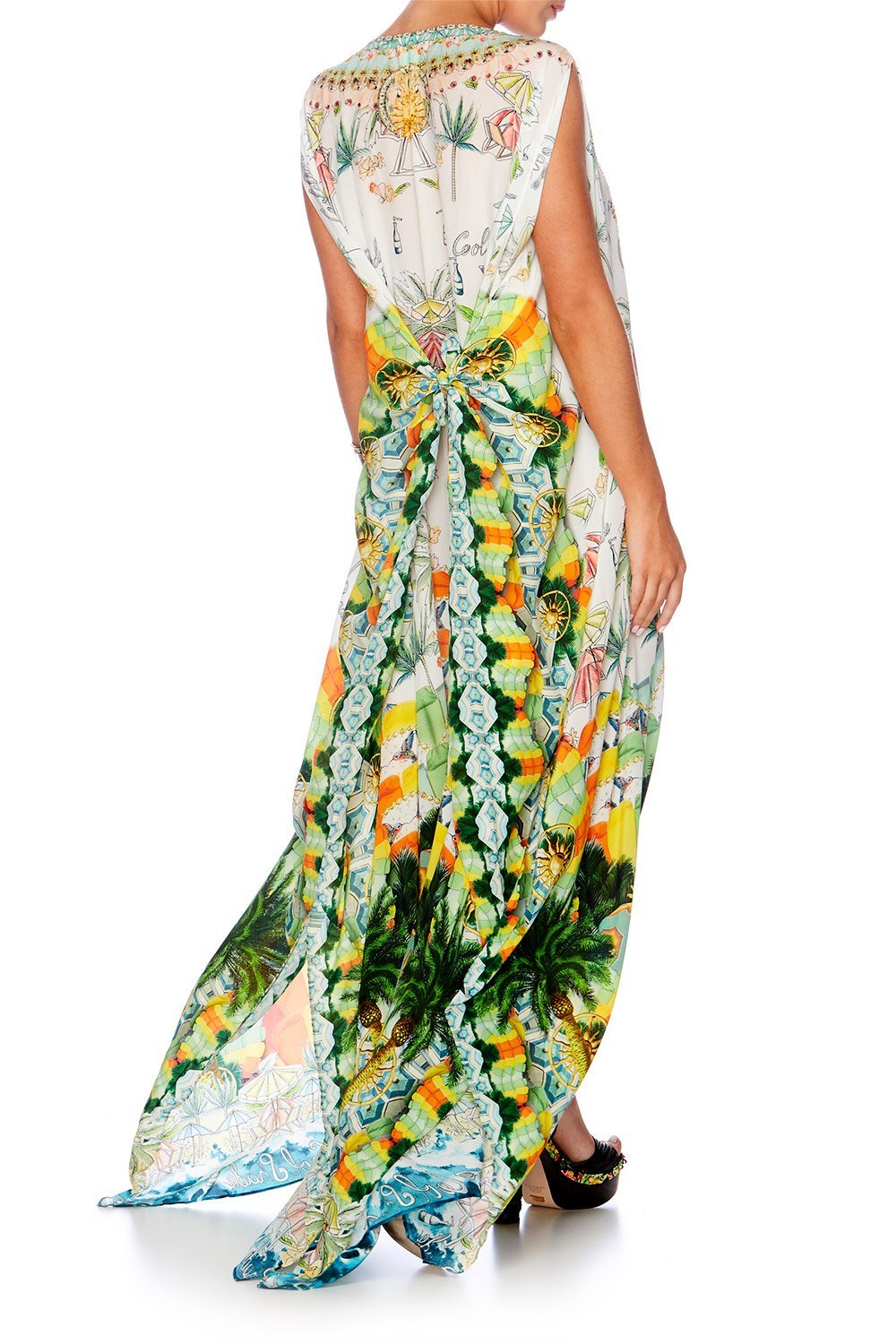 SUNDOWNERS SPLIT FRONT & SLEEVE KAFTAN