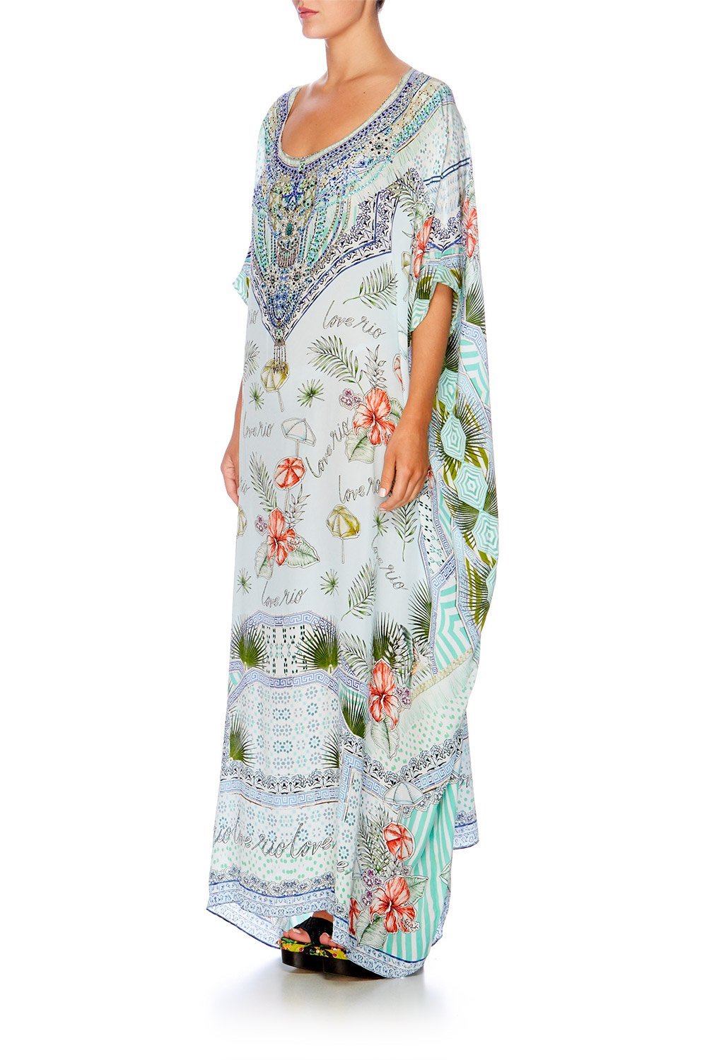 SHADES OF RIO ROUND NECK KAFTAN