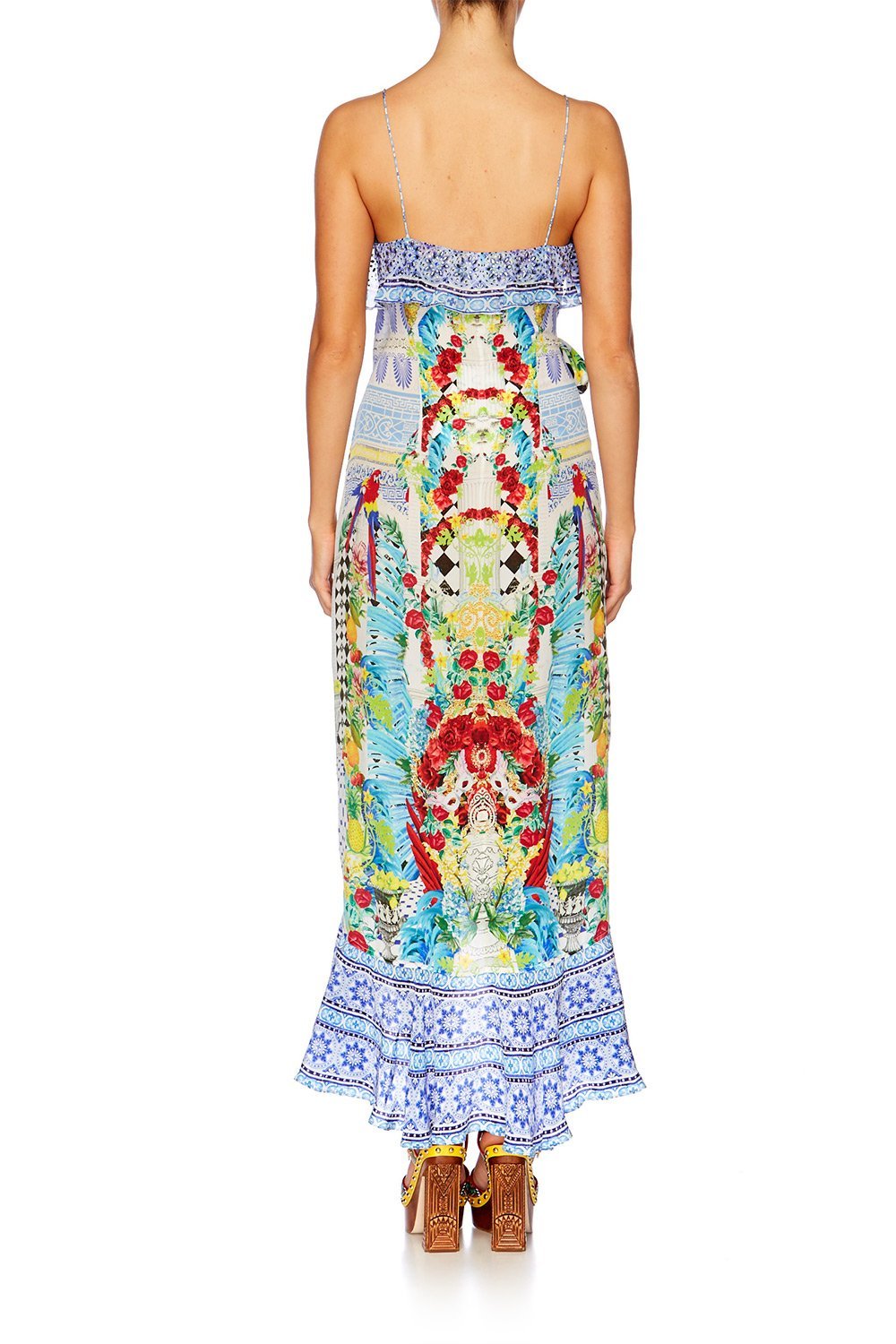 MASKING MADNESS FRILL DRESS WITH LONG BACK