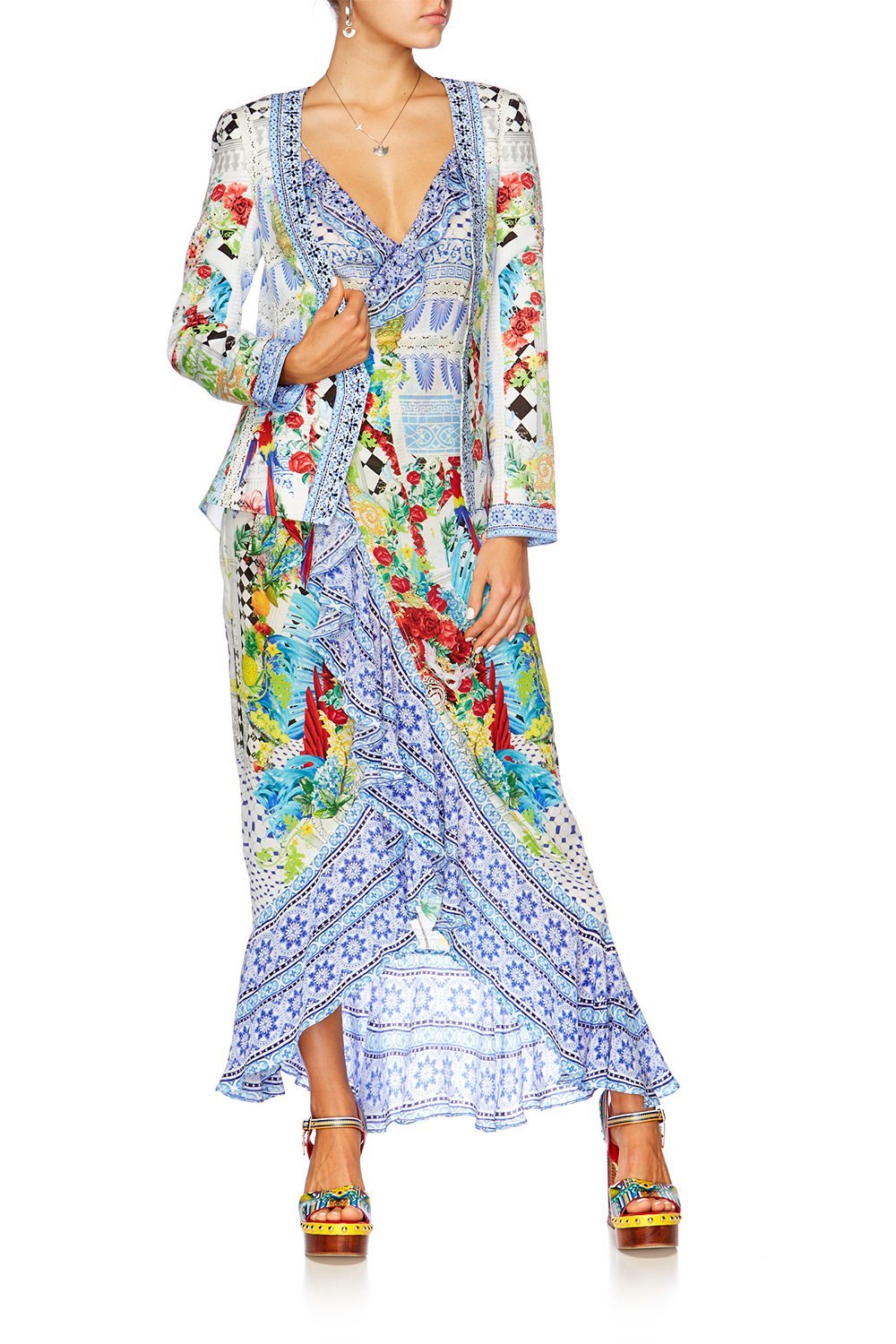 MASKING MADNESS FRILL DRESS WITH LONG BACK