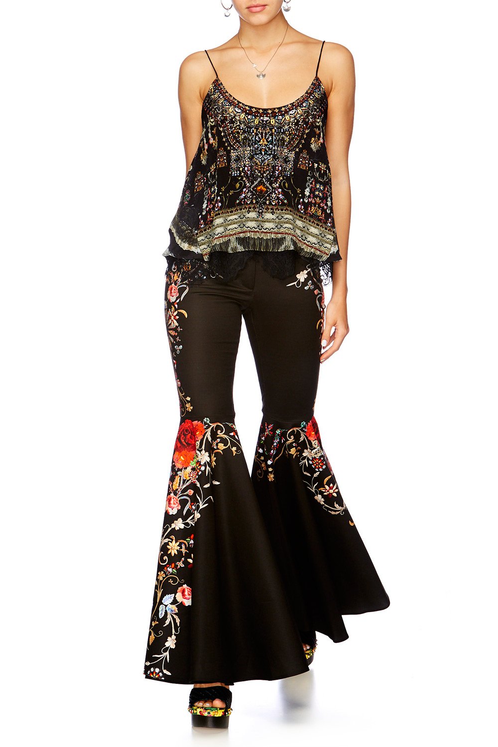 RUNAWAY READY LONG V NECK PONCHO W FRINGING