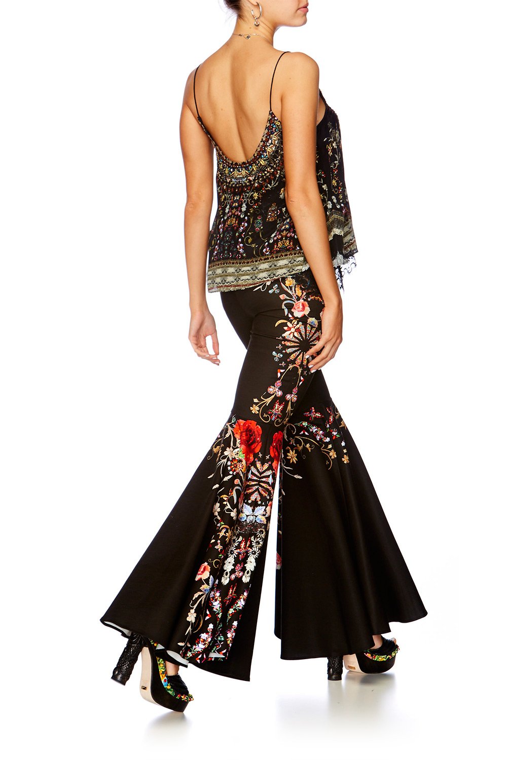 RUNAWAY READY LONG V NECK PONCHO W FRINGING