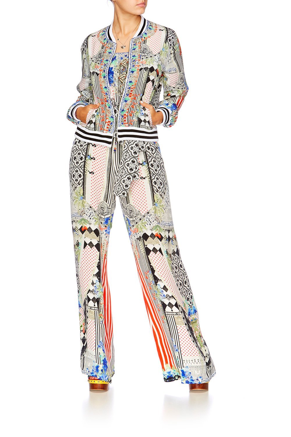 MEET ME HERE STRAPLESS JUMPSUIT W FRILL