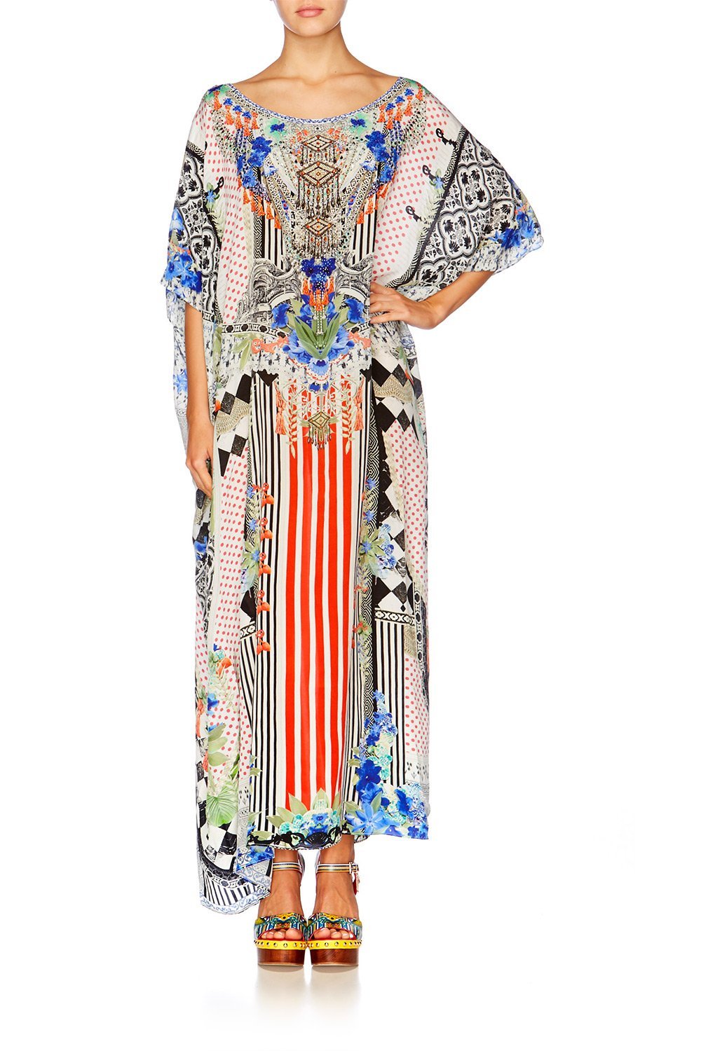 MEET ME HERE ROUND NECK KAFTAN