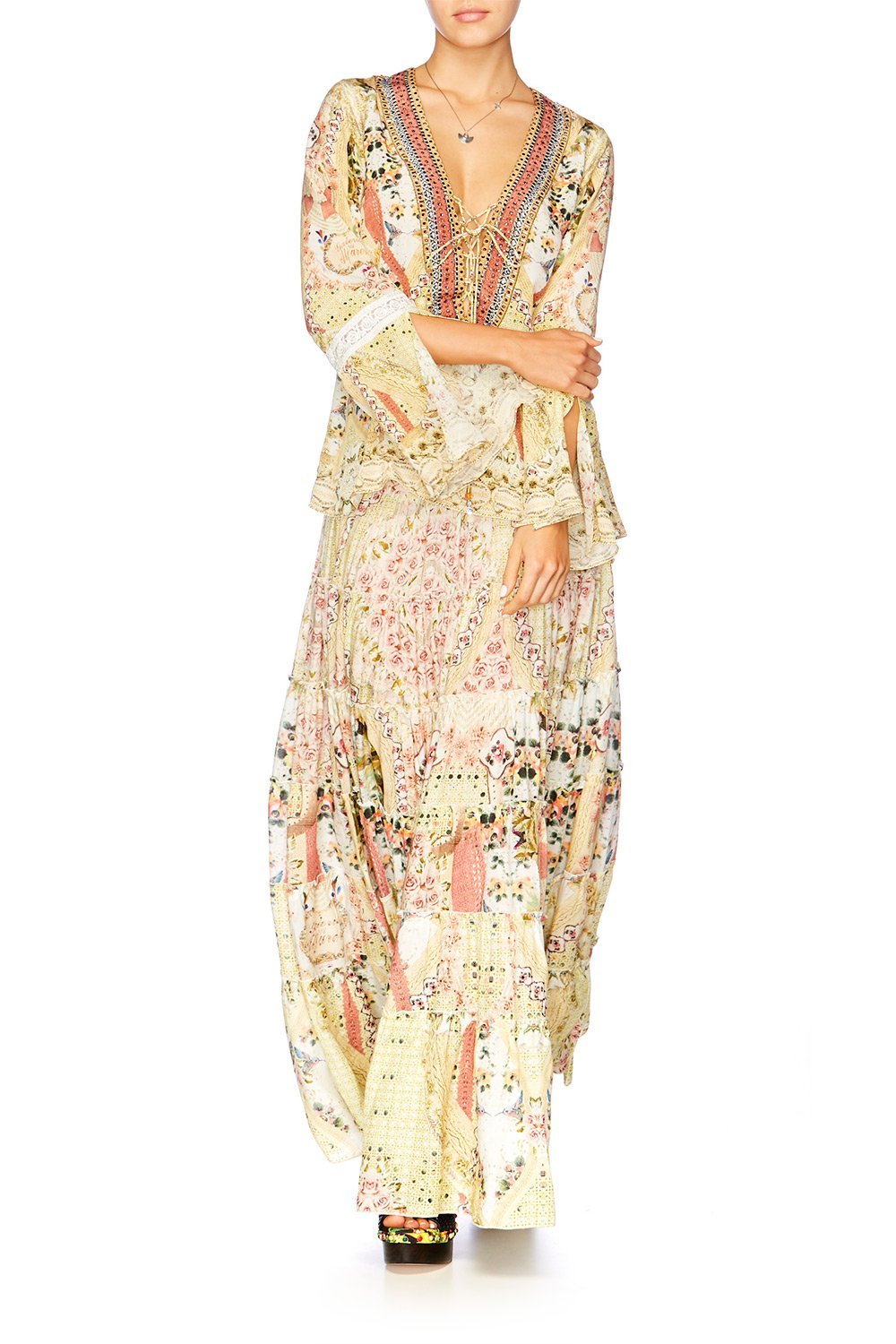 MY SUMMER LOVE TIERED MAXI SKIRT