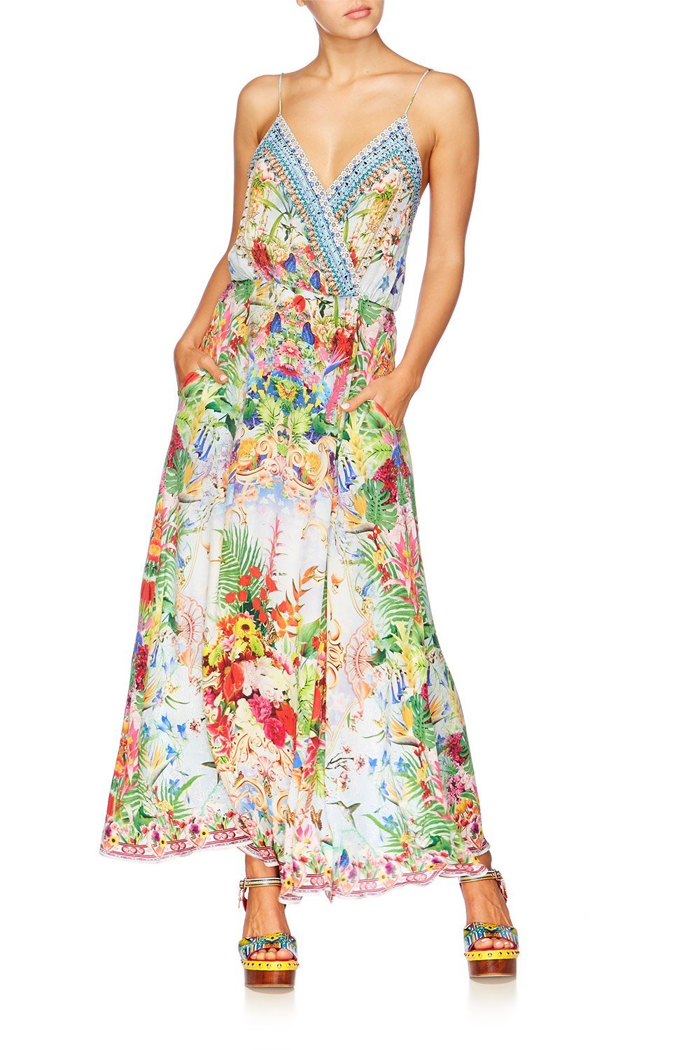 MIRANDAS DIARY STRAPPY WRAP DRESS