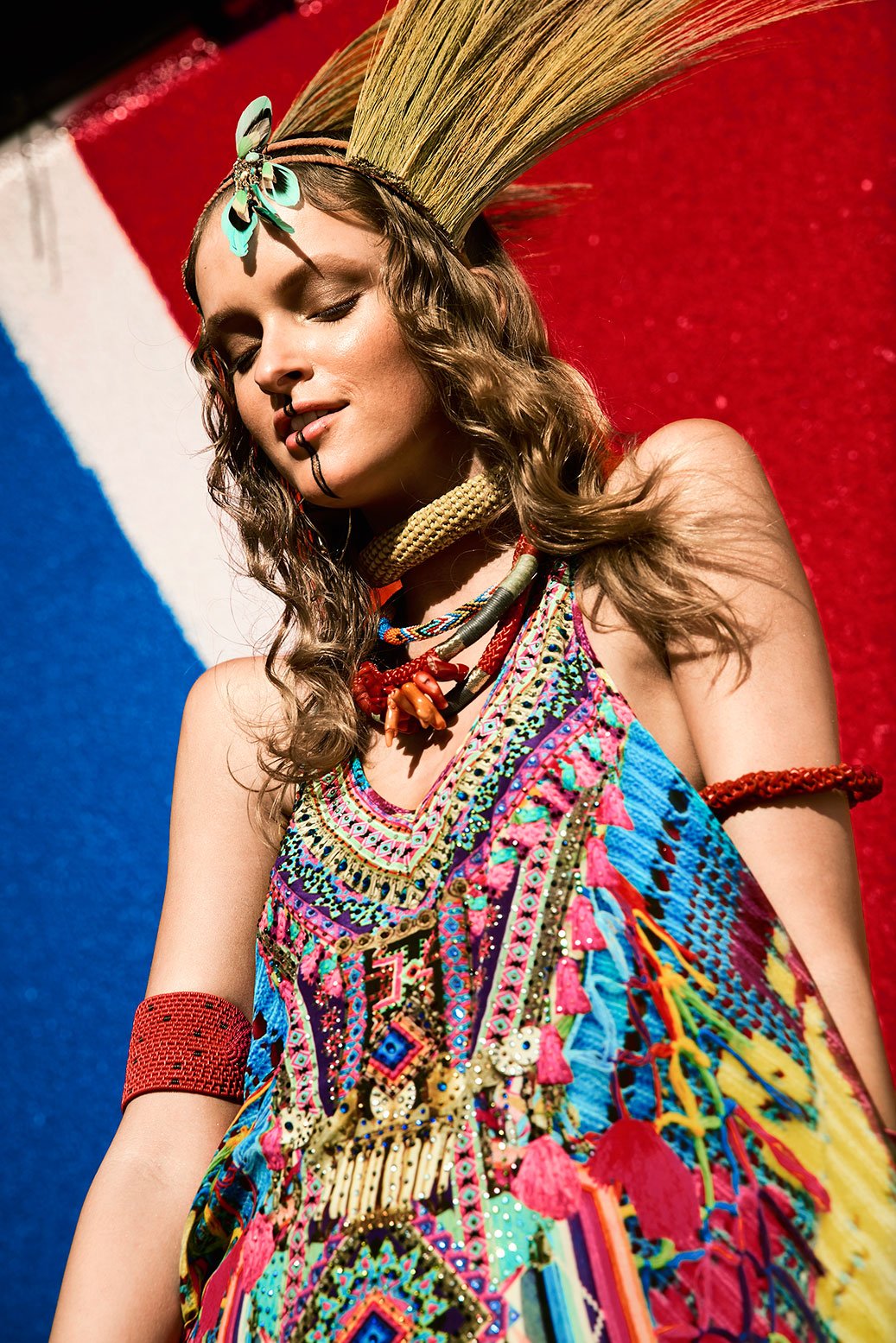 MS MOCHILLA V NECK RACER BACK DRESS