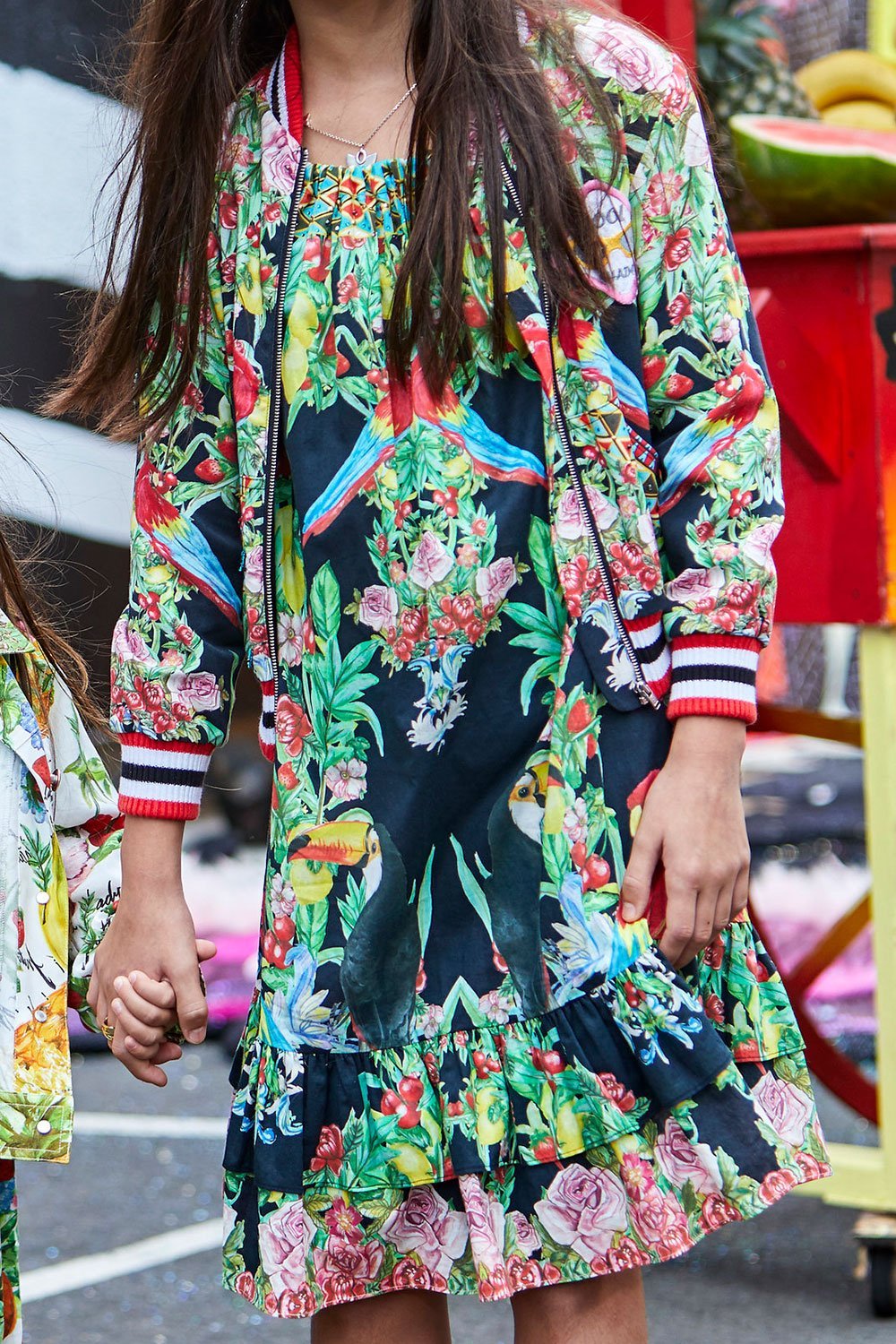 TOUCAN PLAY KIDS FRILL HEM DRESS