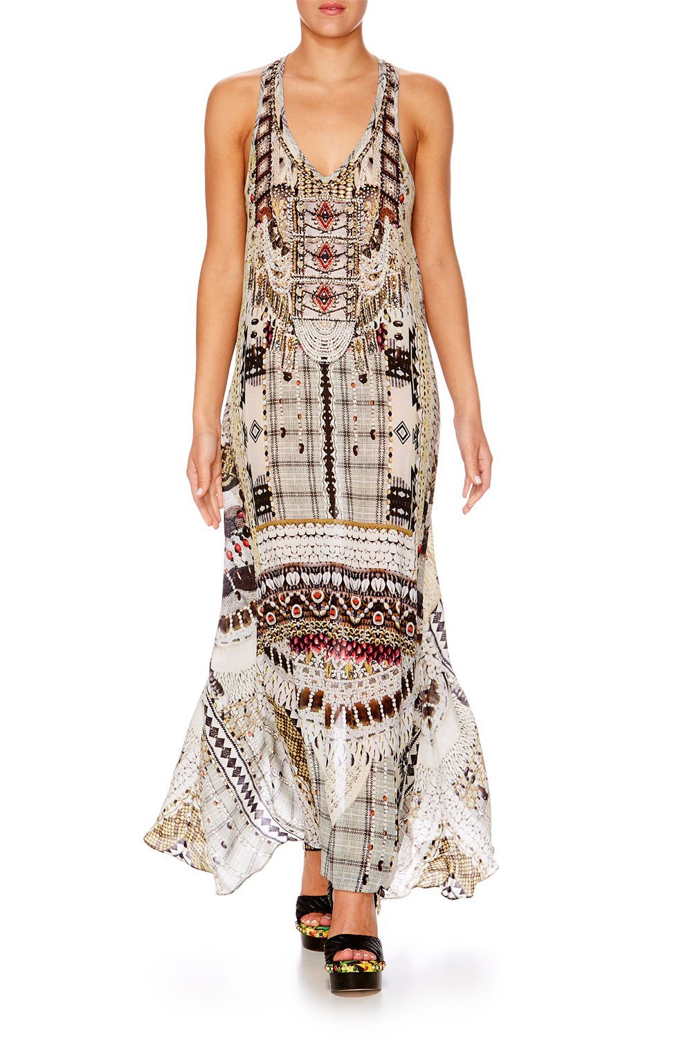 SPELL BOUND VNECK RACER BACK DRESS