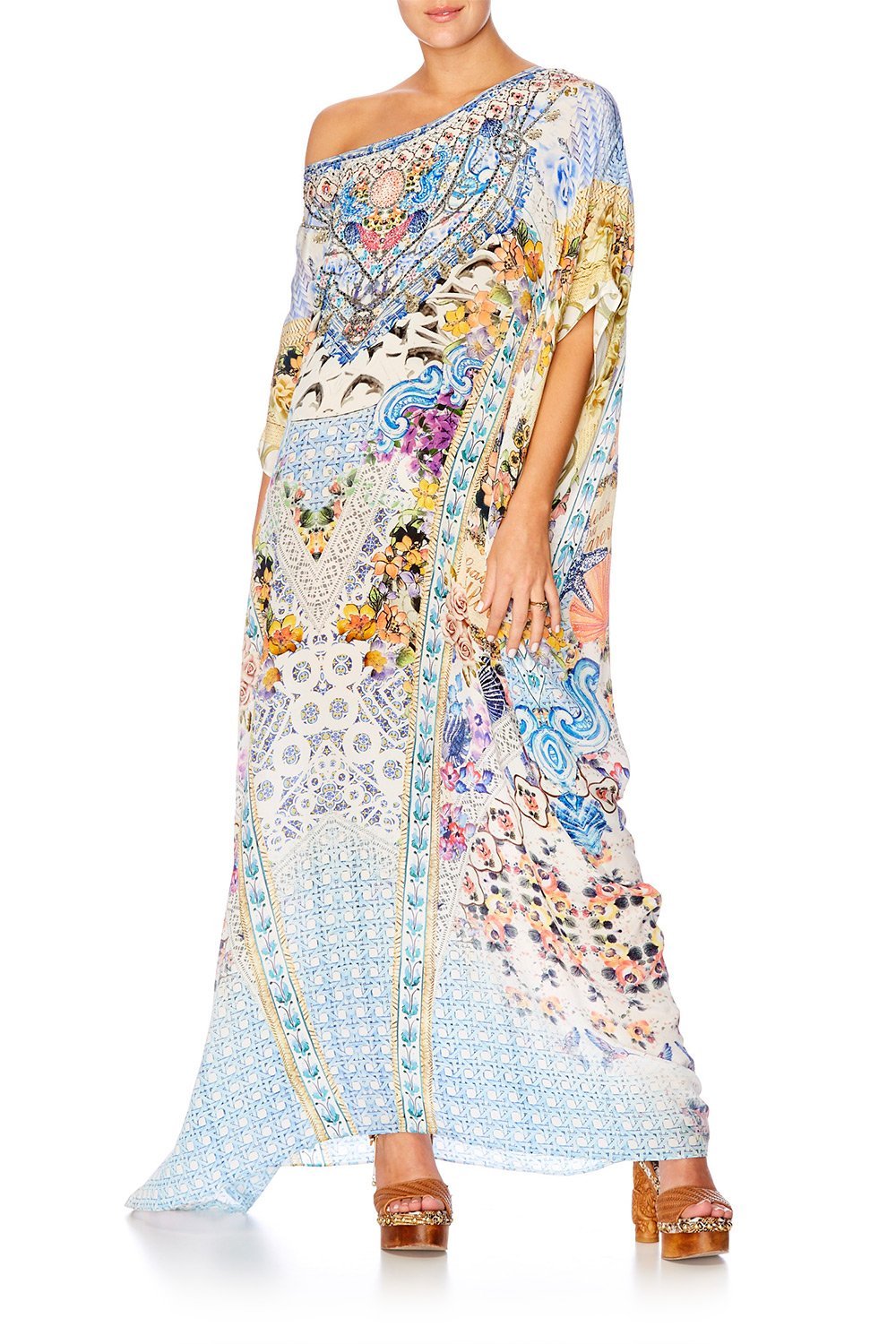 GIRL NEXT DOOR ROUND NECK KAFTAN