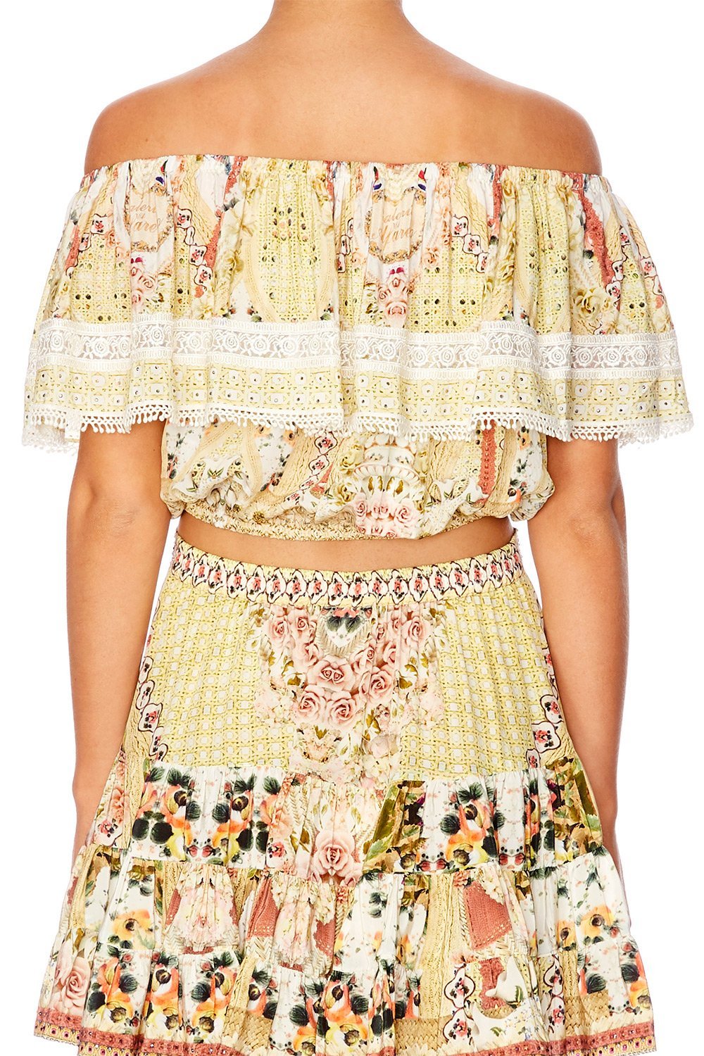 MY SUMMER LOVE OFF SHOULDER FRILL TOP