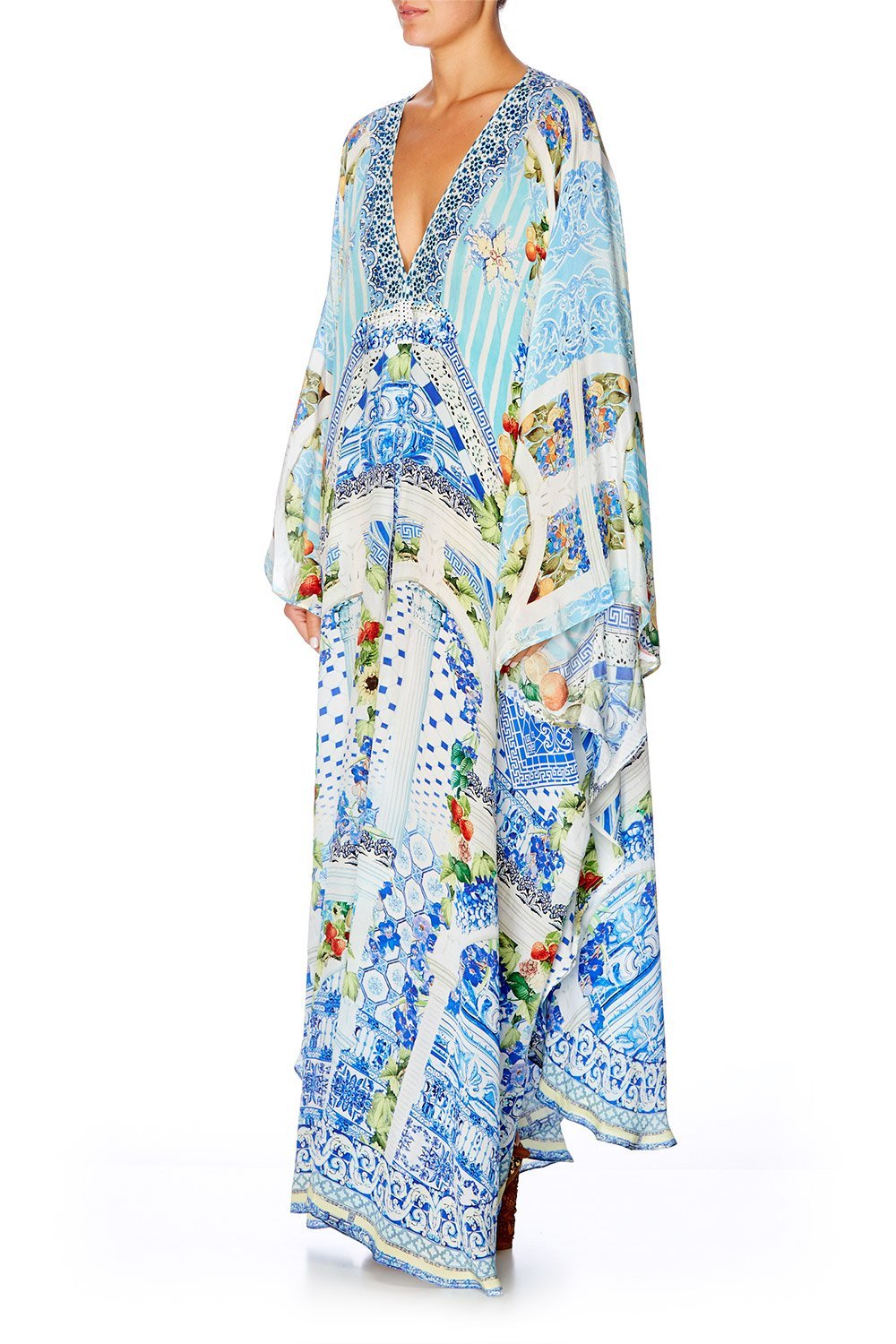 CAMILLA A NIGHT TO REMEMBER LONG KAFTAN WITH WAIST TAB