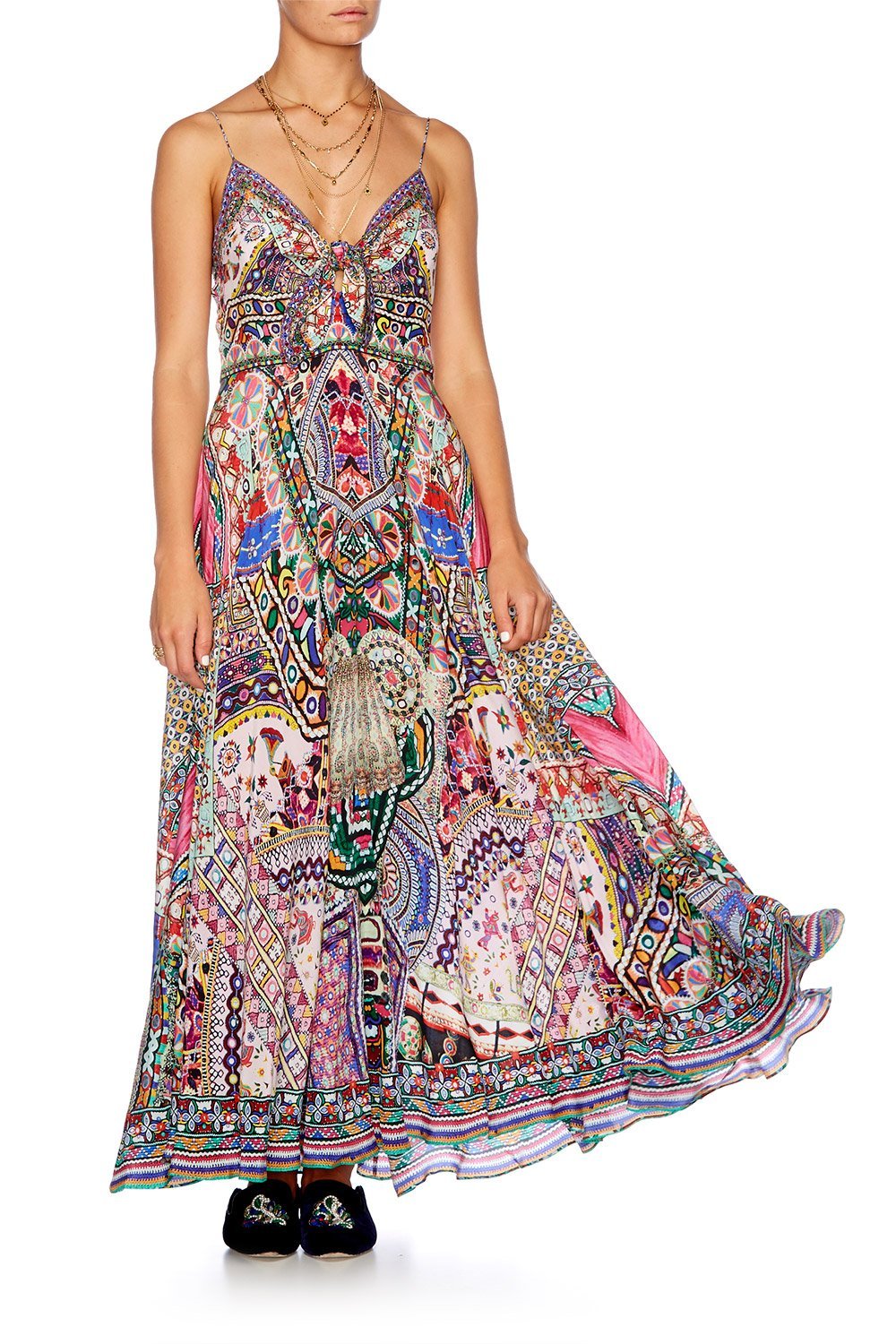 KALBELIA QUEEN LONG DRESS W TIE FRONT