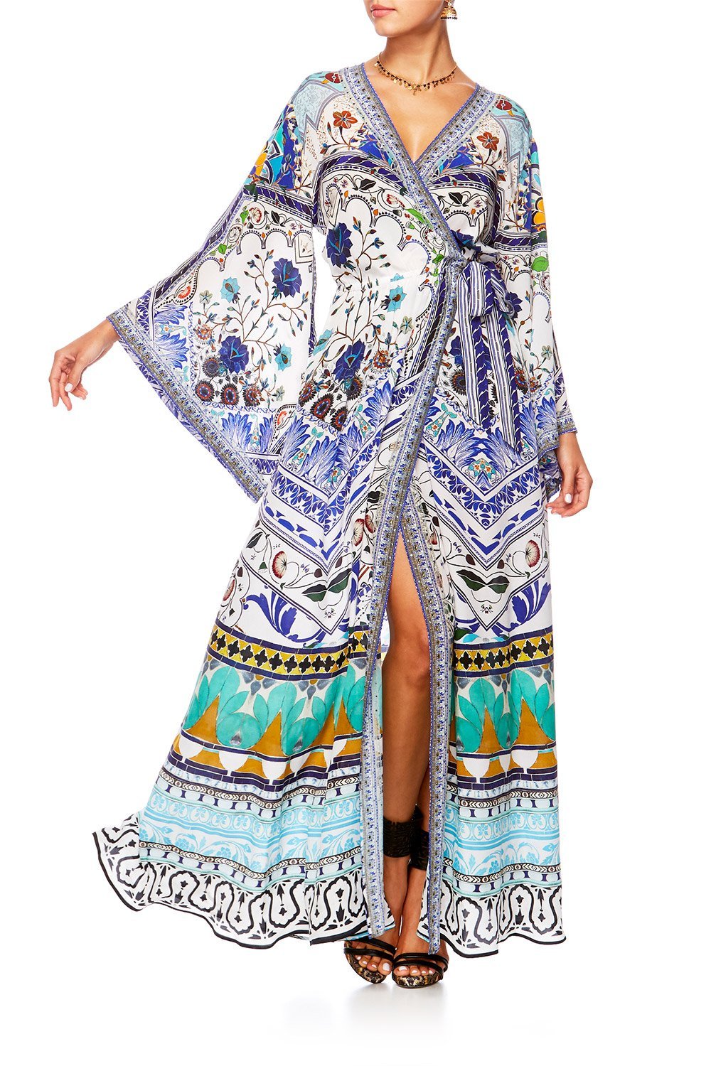 CAMILLA EVERLASTING UDAIPUR KIMONO WRAP DRESS