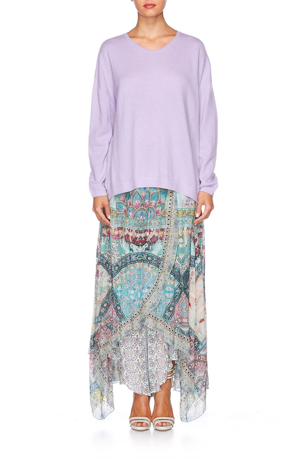 TALES OF TATIANA JUMPER W CONTRAST BACK