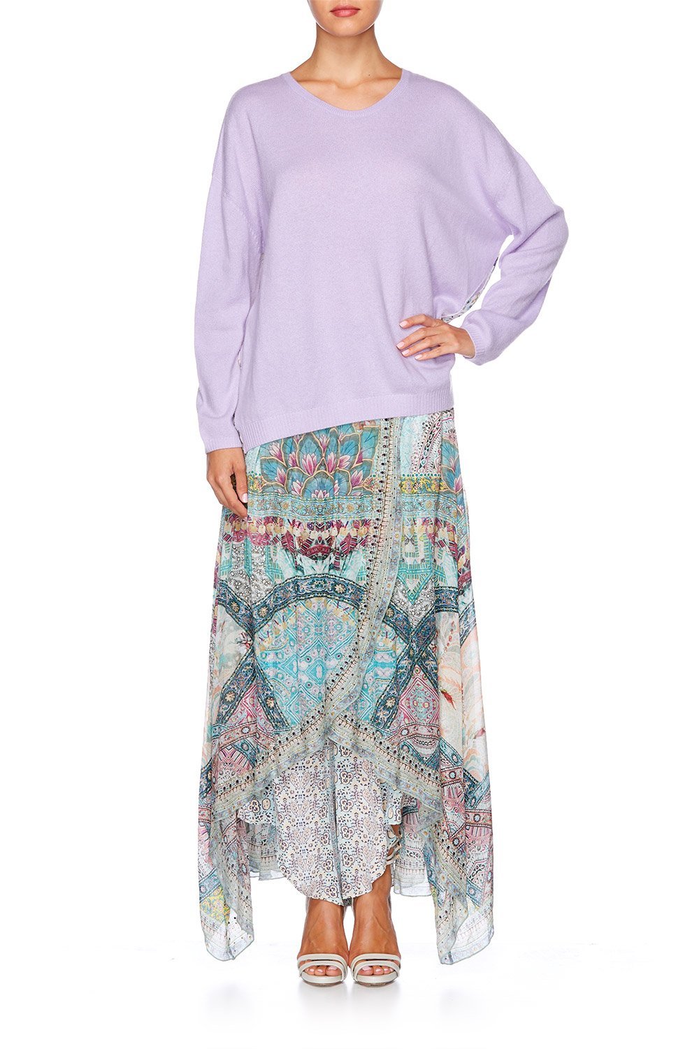 TALES OF TATIANA JUMPER W CONTRAST BACK