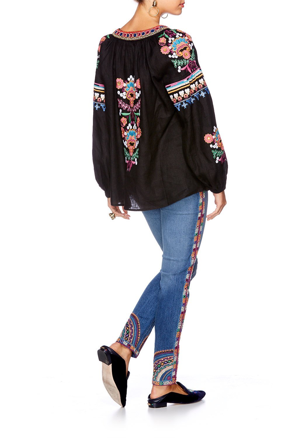 DANCING ON MY OWN BISHOP SLEEVE BLOUSE