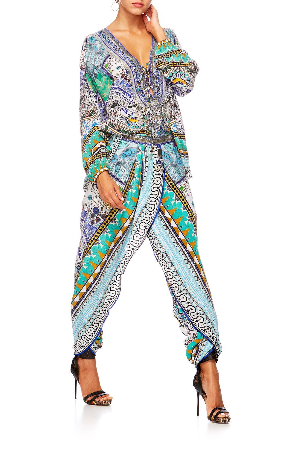 EVERLASTING UDAIPUR LACE UP BLOUSE