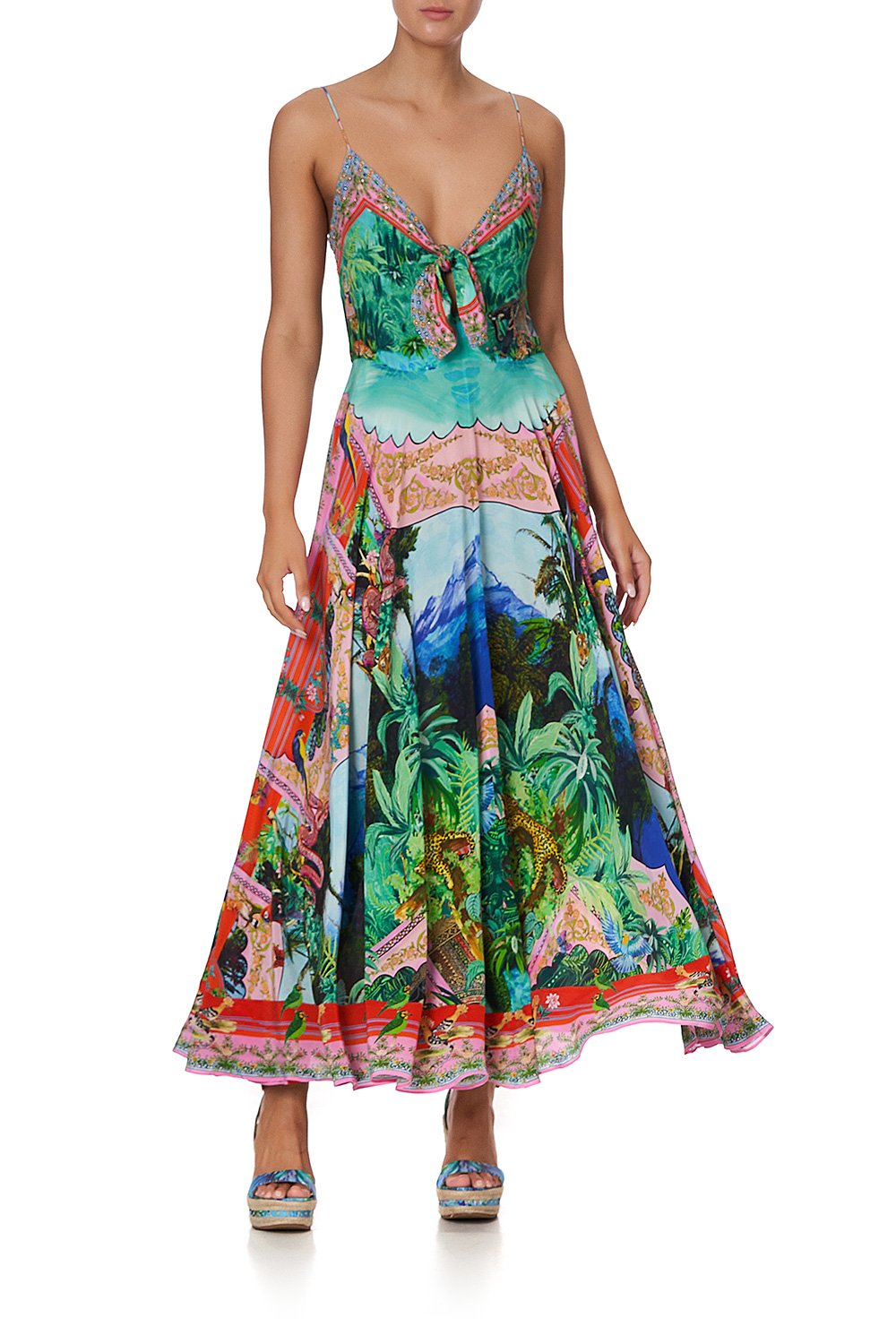 TIE FRONT LONG DRESS BENNY'S BLESSING