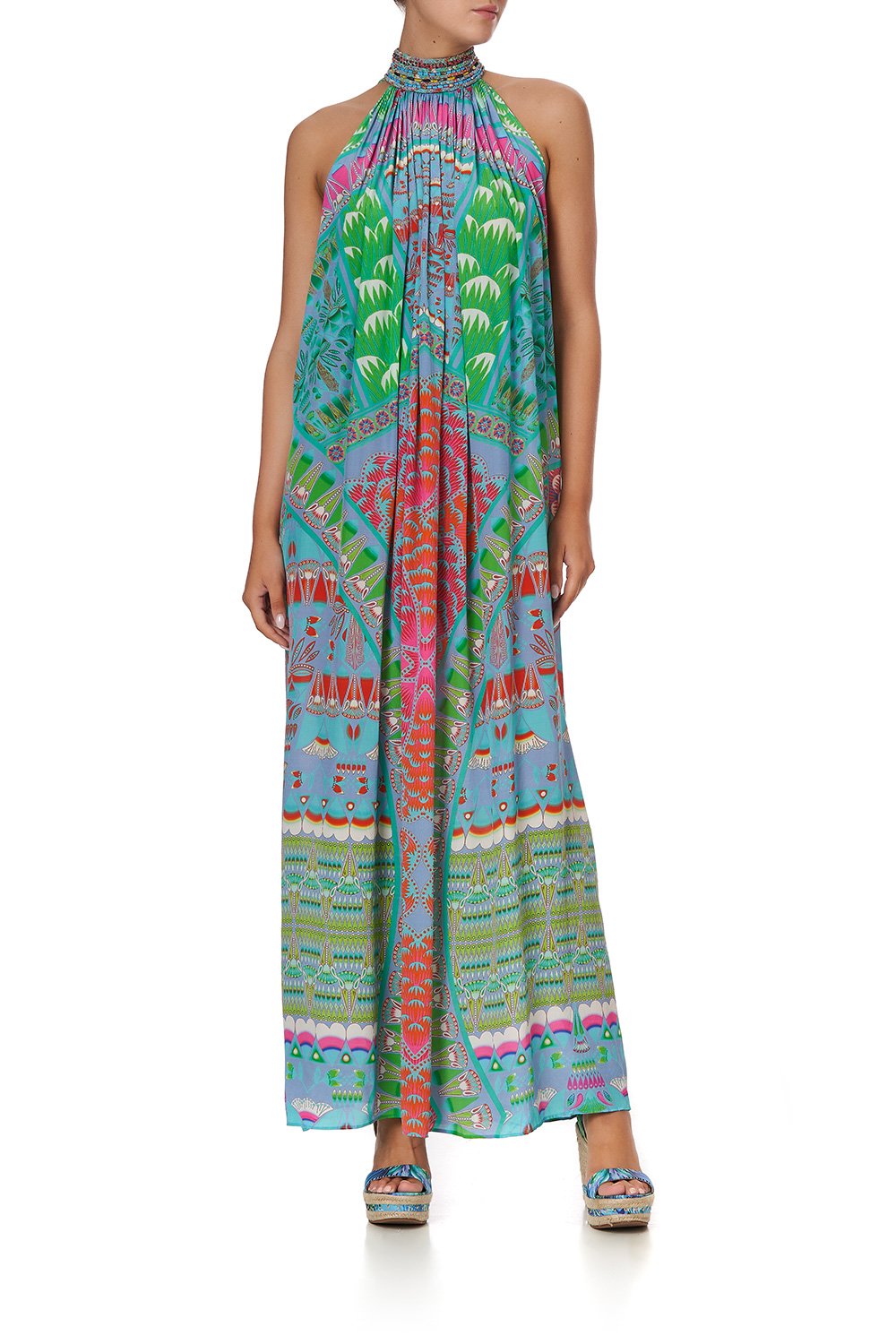 HIGH NECK LONG DRESS AMULET