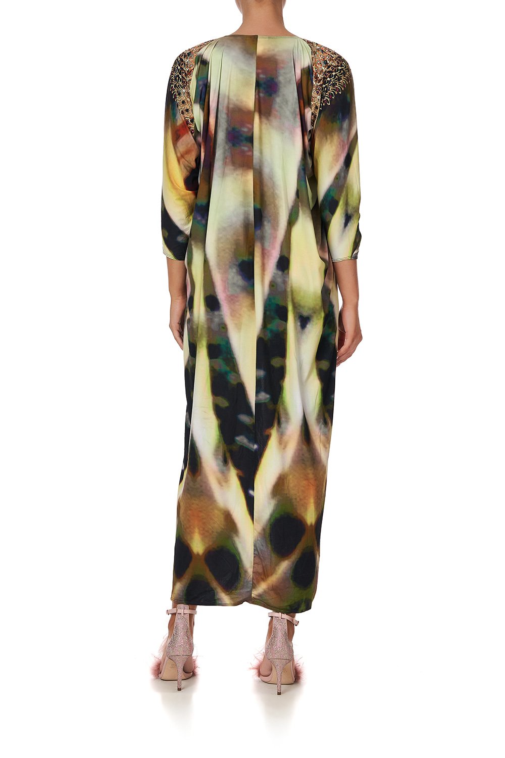 V NECK LONG DRESS VOODOO