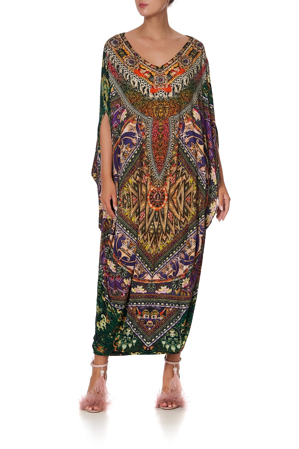 V NECK KAFTAN MANDALA