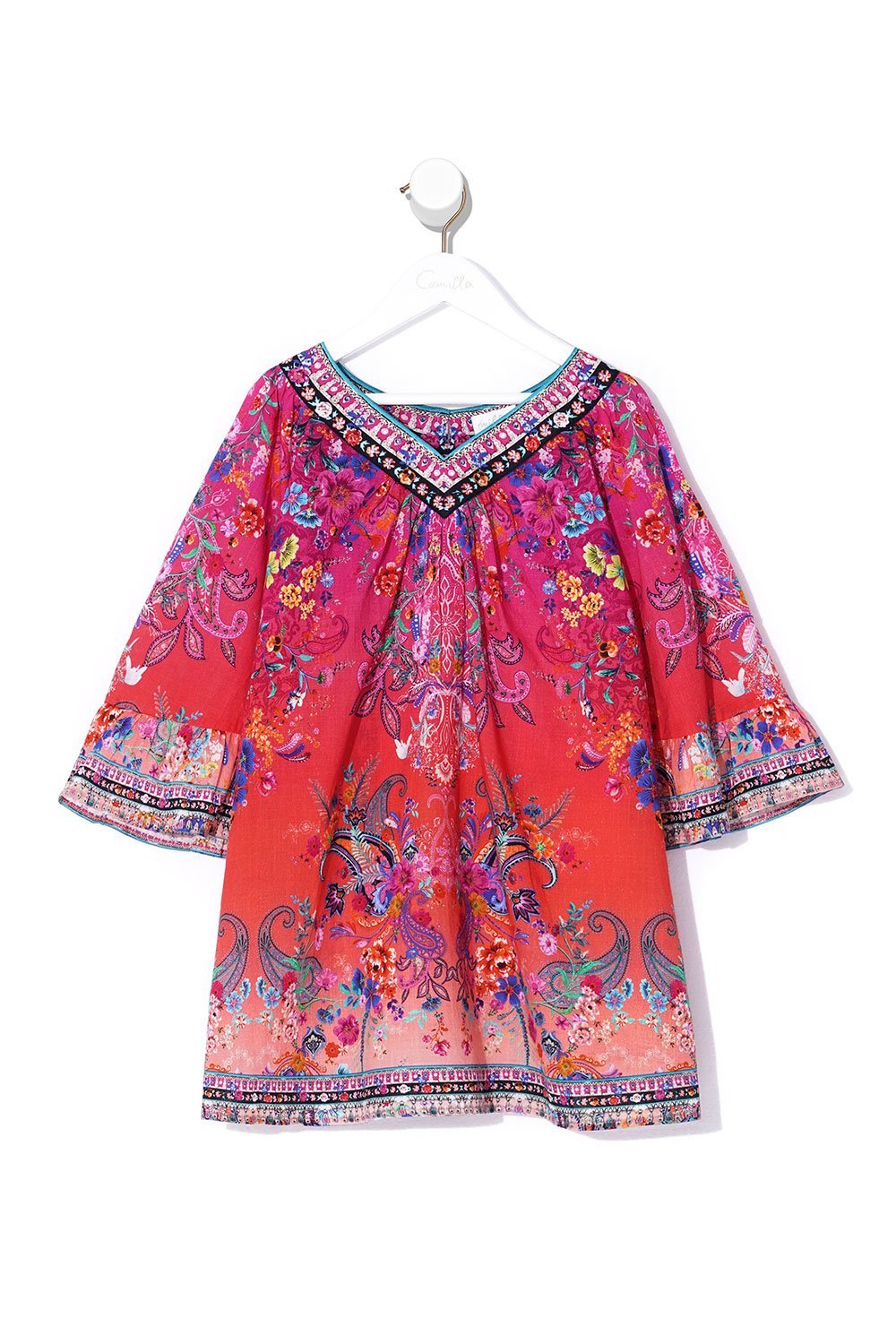 KIDS YOKE TOP DRESS FREE LOVE