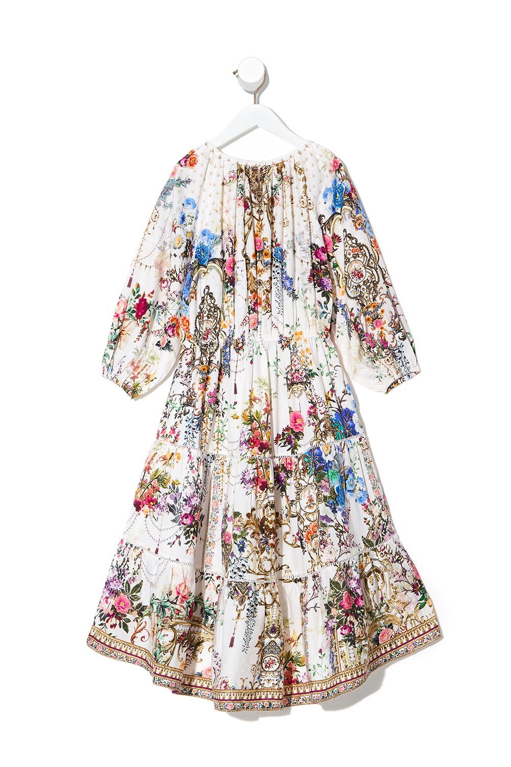 KIDS HI-LOW BLOUSON SLEEVE DRESS 12-14 BY THE MEADOW