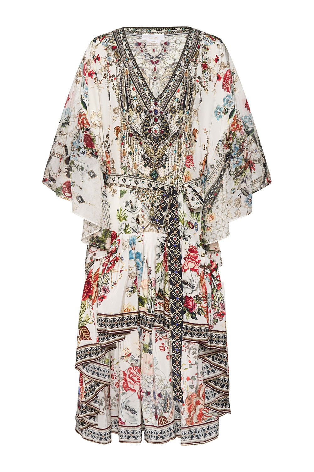 HIGH LOW RUFFLE DRESS SHAKESPEARES GARDEN