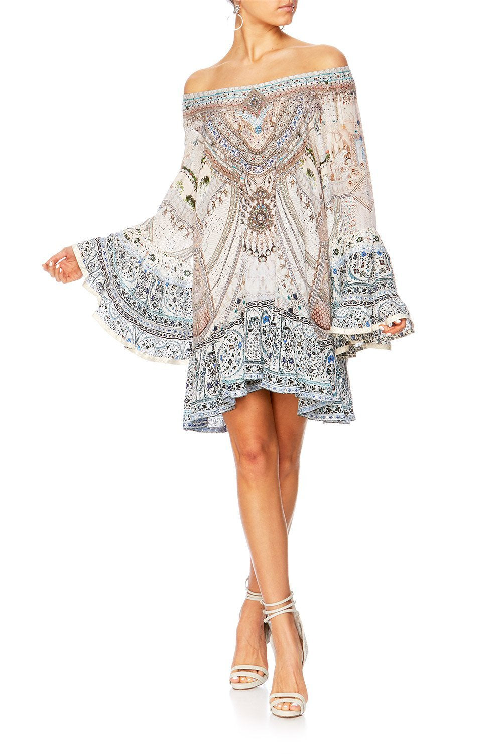 BREAKFAST WITH SILVIA A LINE FRILL DRESS