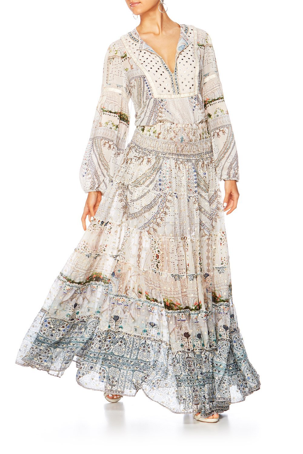 BREAKFAST WITH SILVIA LONGLINE PEASANT TOP