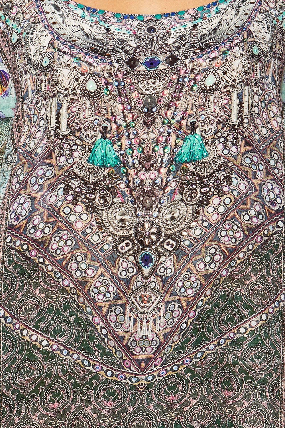 MAMAS HOME ROUND NECK KAFTAN