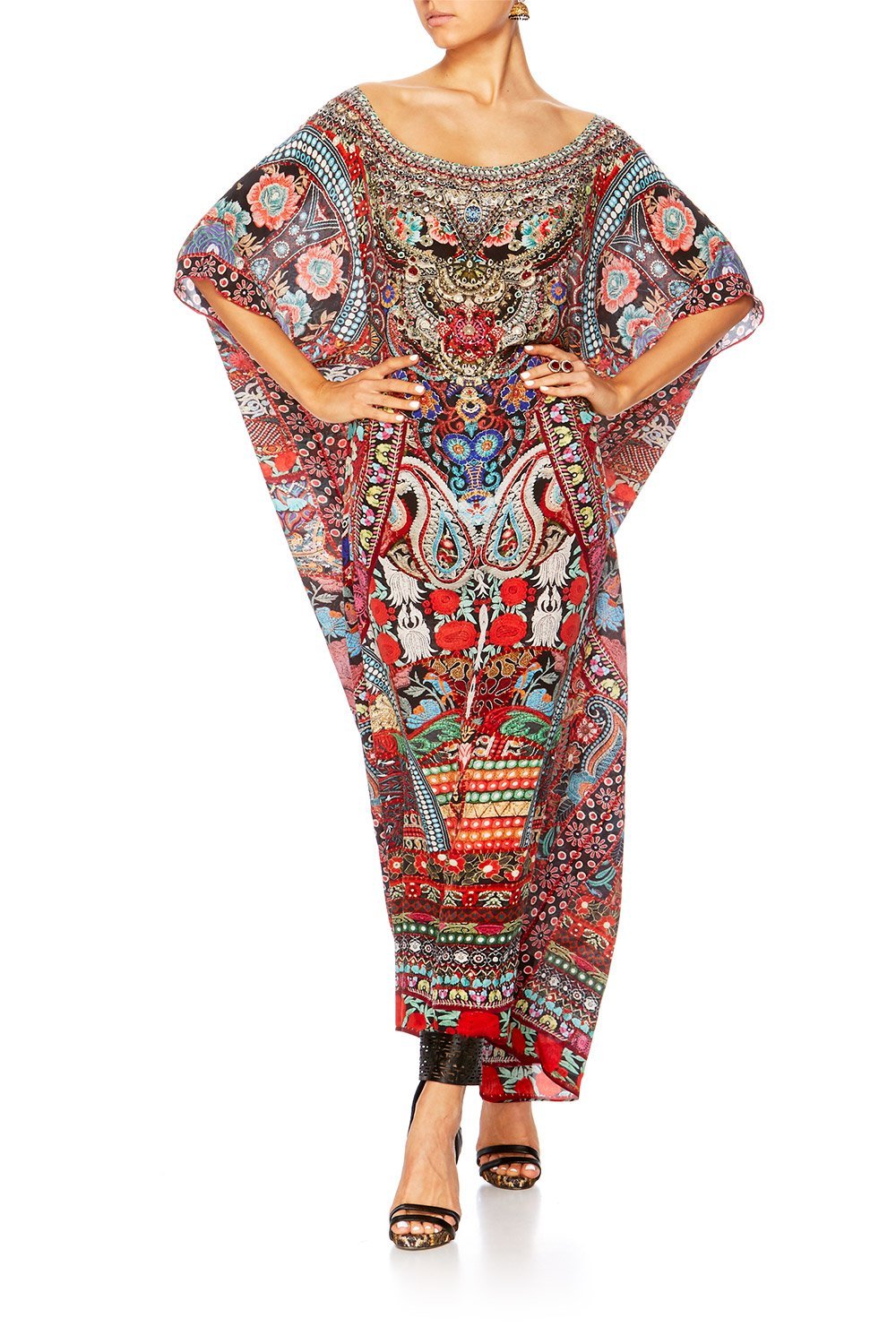 QUEEN ALIKA SLIM LINE ROUND NECK KAFTAN
