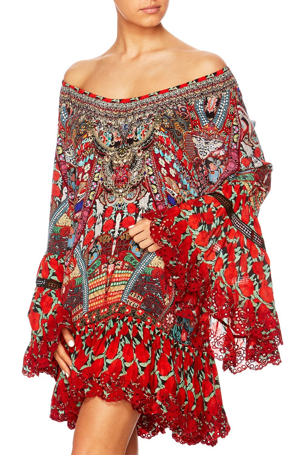 QUEEN ALIKA A LINE FRILL DRESS