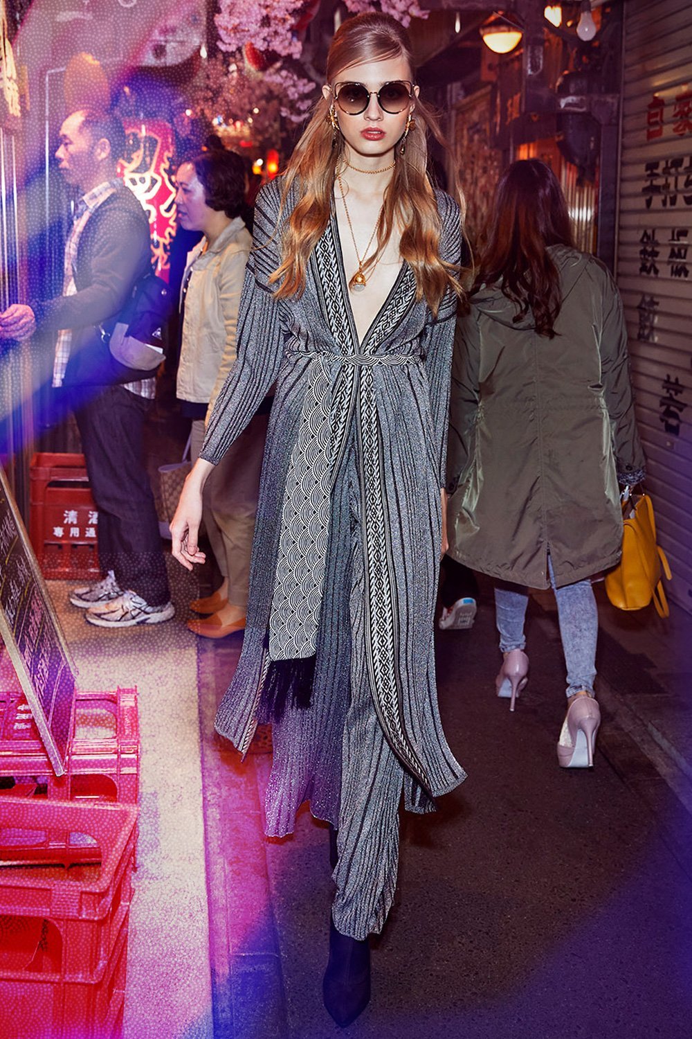 CAMILLA WILD MOONCHILD KNIT LAYERING PIECE W CROPPED SLEEVE