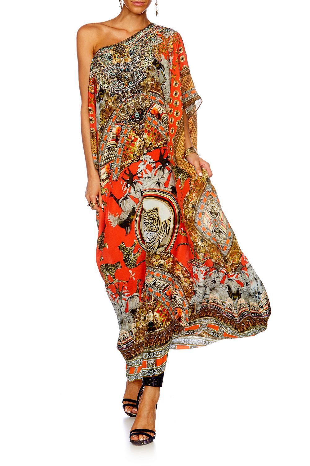 HANGZHOU HOLLYWOOD ROUND NECK KAFTAN