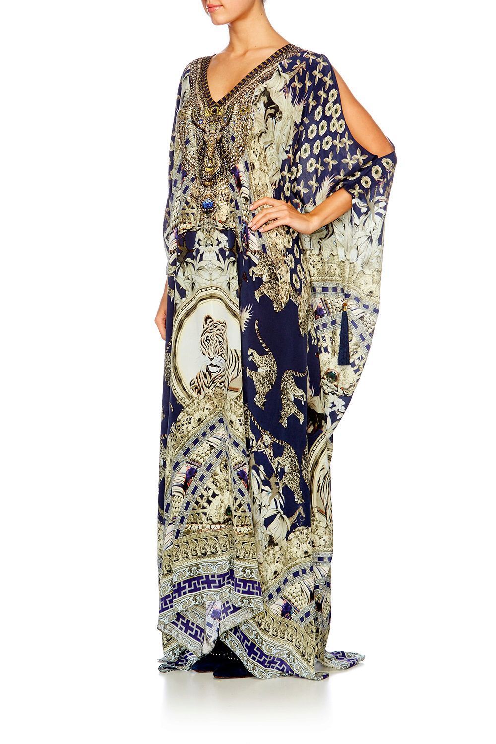 A LITTLE PAST TWILIGHT SPLIT FRONT & SLEEVE KAFTAN