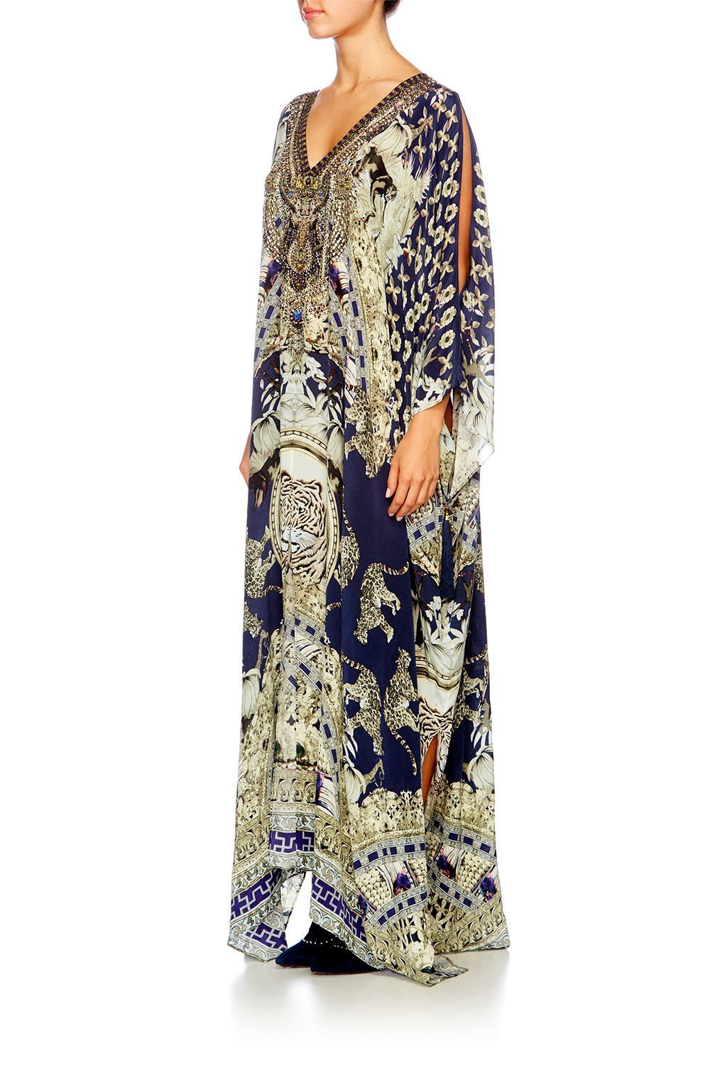 A LITTLE PAST TWILIGHT SPLIT FRONT & SLEEVE KAFTAN