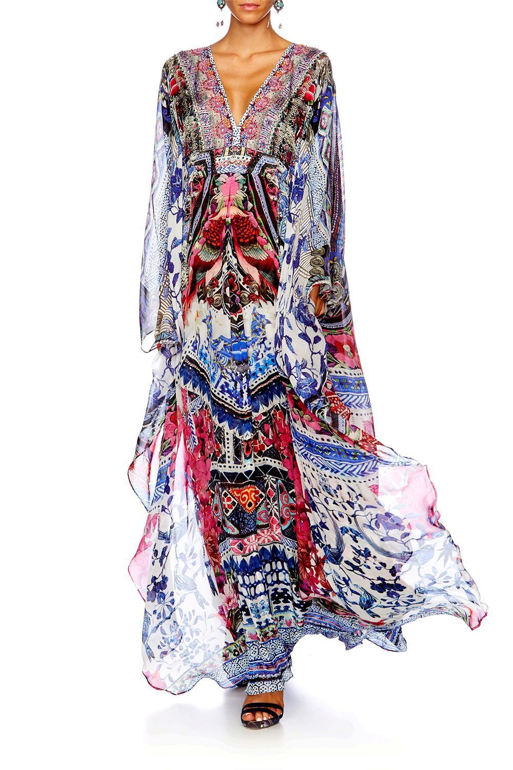 FROM KAILI WITH LOVE LONG KAFTAN W/ WAIST TAB