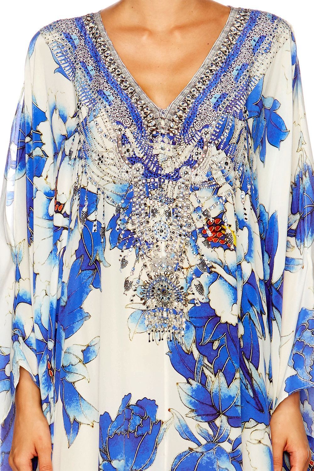 RING OF ROSES SHORT LACE UP KAFTAN
