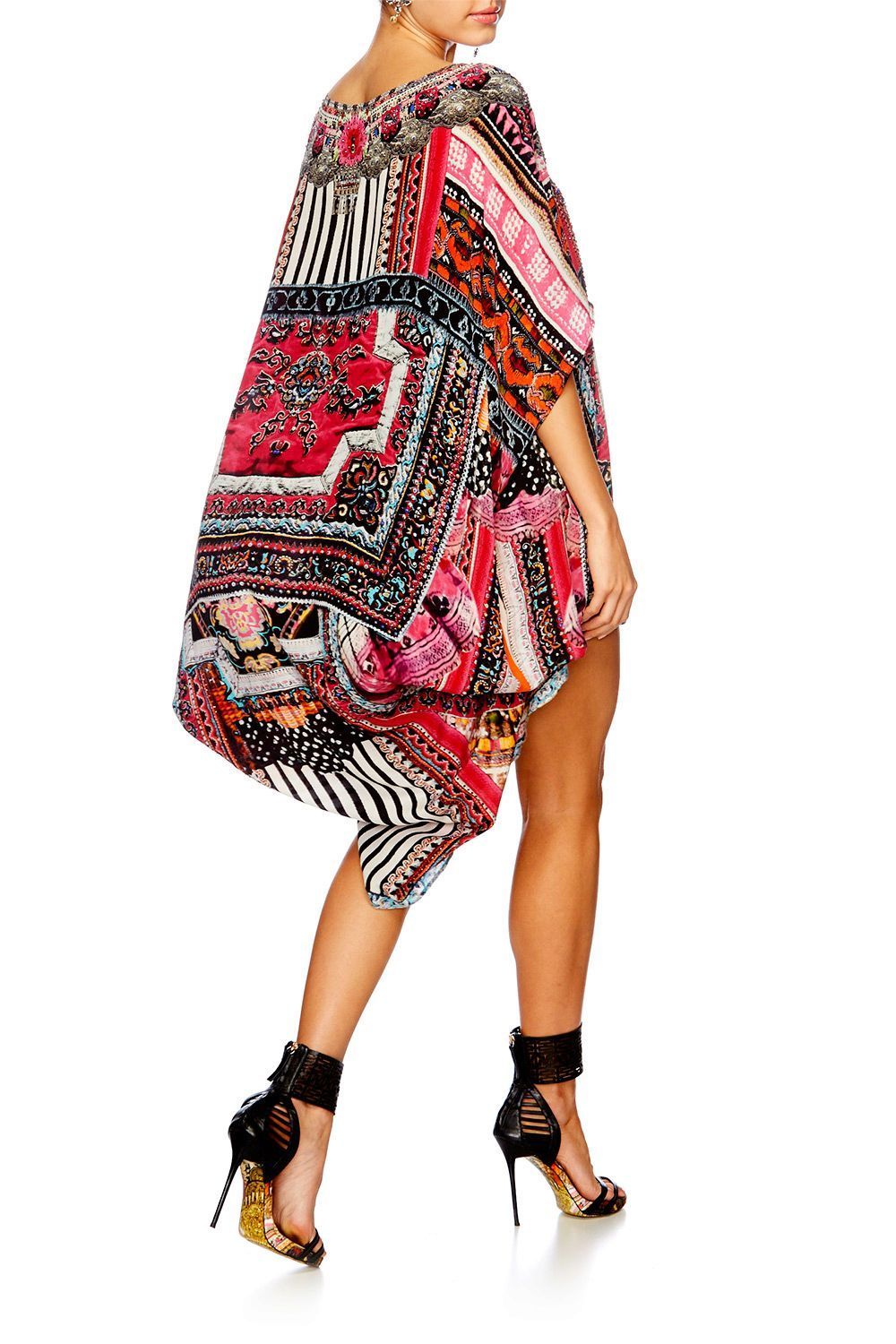 STRAIGHT AND NARROW ROUND NECK KAFTAN