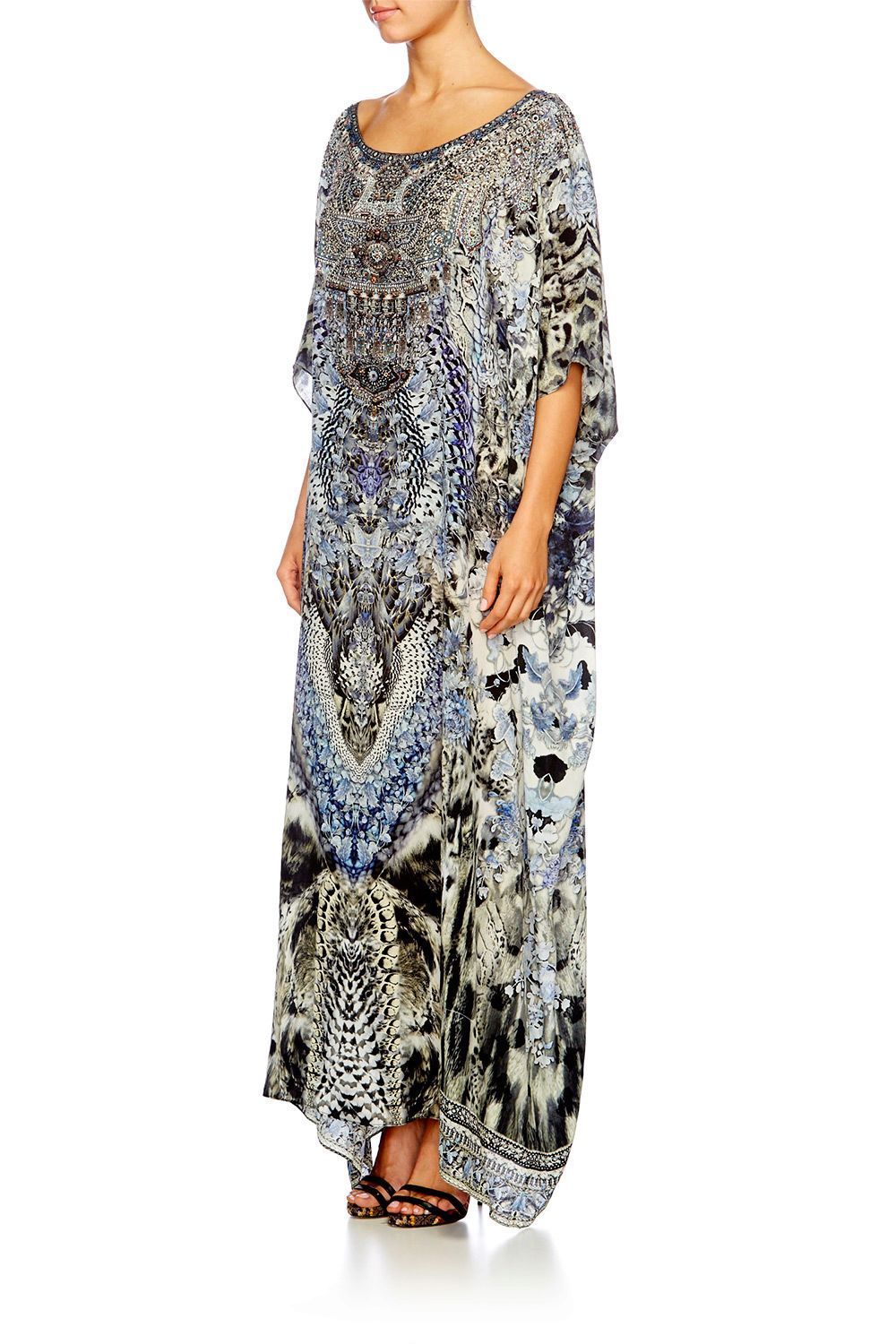 HUSH HUSH ROUND NECK KAFTAN