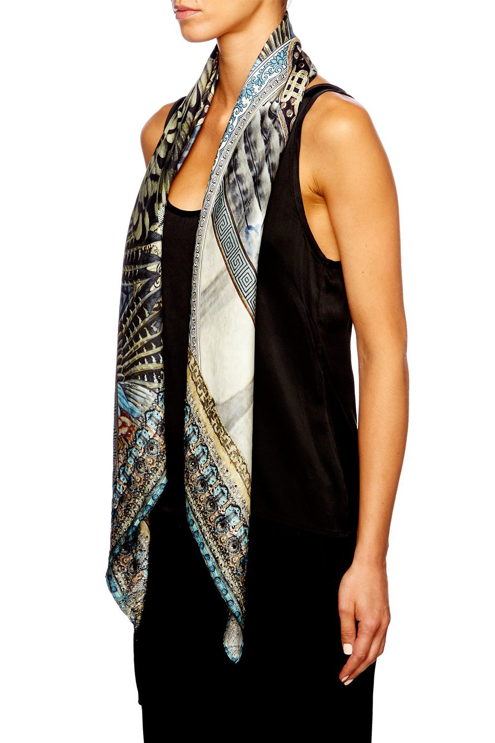 GIRL ON THE WING LARGE SQUARE SCARF