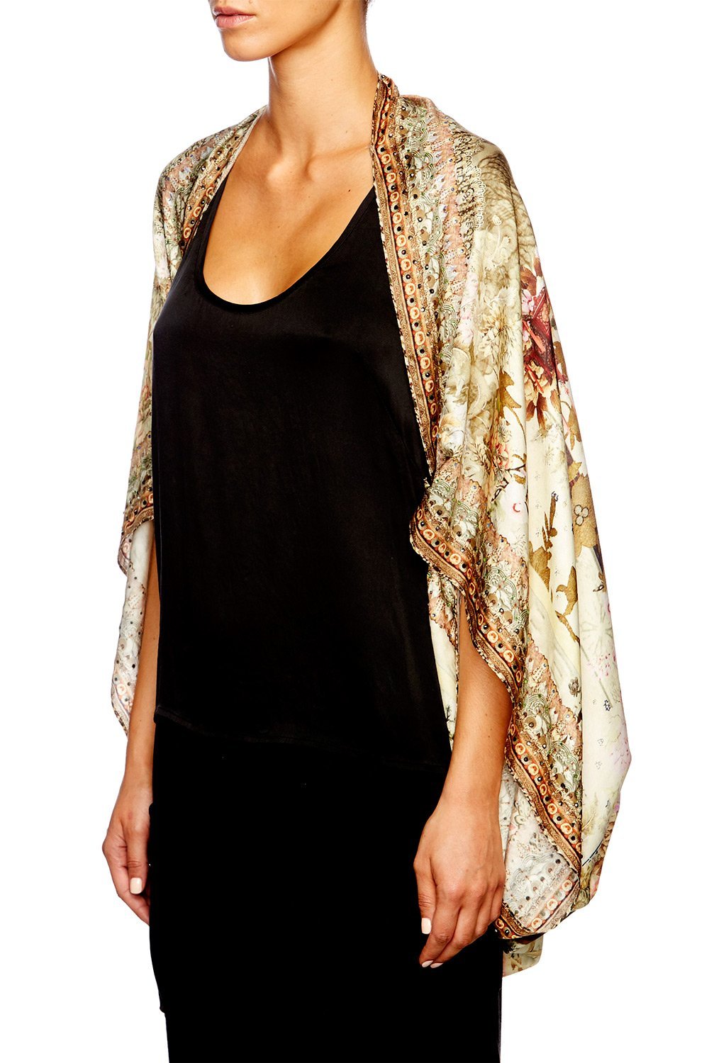 GIRL IN THE GARDEN LARGE SQUARE SCARF