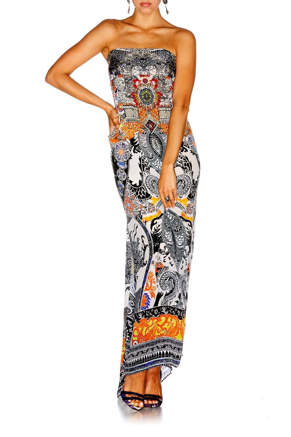 HEART OF HONG ROUND NECK KAFTAN