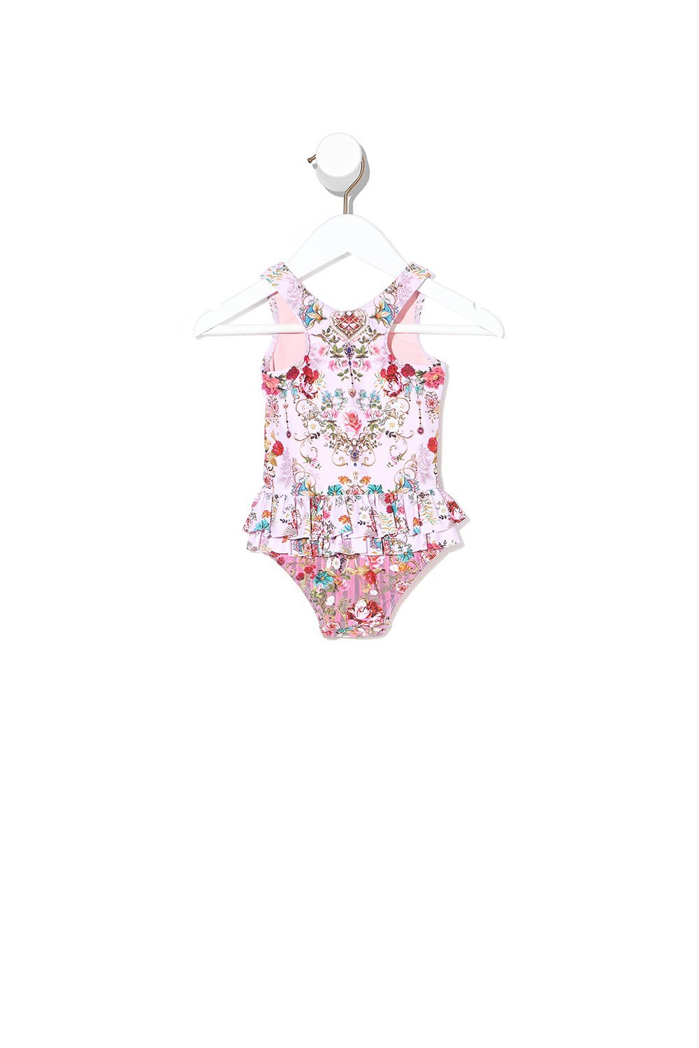 BABIES RUFFLE BACK ONE PIECE BELIEVE IN LOVE