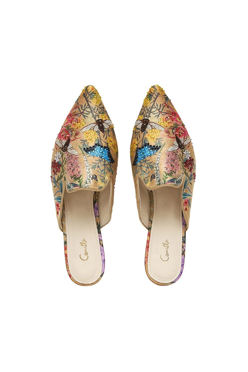 EUS EMBROIDERED SLIPPER AMONG THE GUMTREES