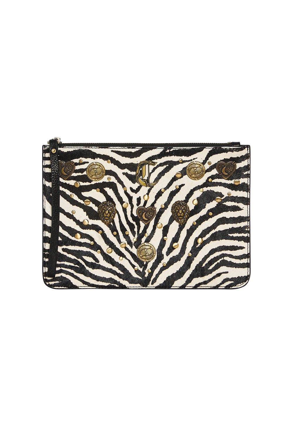 STUDDED LEATHER CLUTCH NIGHT WAITING FOR DAY